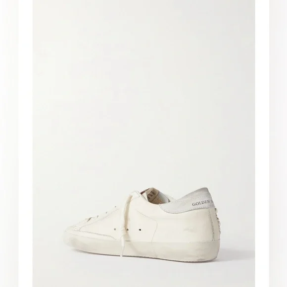 GOLDEN GOOSE
Superstar pearl-embellished distressed leather sneakers - Picture 3 of 5